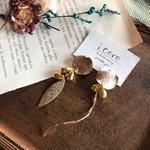 アシンメトリー♢gold drop♢earring or pierce