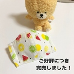 通気性バツグン！　夏のフルーツ　子供用　マスク　立体　
