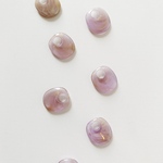  【6pcs purple gold#40】small アクリルマーブルパーツ