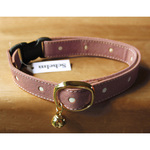 cat collar ＊ terracotta dot