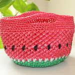 ころんとしたすいかのビニールバッグ🍉