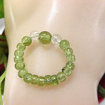 天然石 ペリドット2.5×3.8mm玉リング 13号前後　　　200720096 