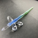 青と緑の半透明ガラスペン