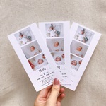 【内祝カード】5枚～フォトグレイ風simple001