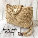 【新作】コブヒトデの麻紐2wayバッグ