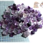 📜 パープルフローライト八面体量り売り♪