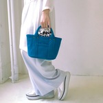＜SALE 30％ OFF！＞ お買い得２点セット　倉敷帆布のプチトート”Rich blue”とインナー巾着の２点セット