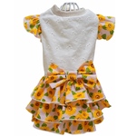 夏 ひまわりワンピース ひまわりワンピ ヒマワリワンピ ヒマワリ 犬服 ハンドメイド Crea ハンドメイドマーケット Minne