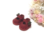 ＊送料無料＊mini☆mini ミニチュアストラップシューズ①（赤）