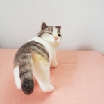 振り返り猫☆羊毛フェルト