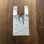 エコバッグ Sサイズ レジ袋タイプ リボン黒