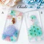 ウエディングドレス 押し花 スマホケース iPhone12Pro iPhone12 Galaxy A41 iPhone11Pro iPhone11  Xperia5 II Xperia 8 lite 
