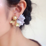 《再販3》パステルお花とコットンパール