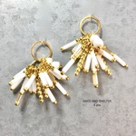 ４pcs★HANABI grape charm・white（ぶどう型ビジューチャーム）
