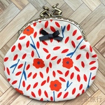 うさぎの口金がまぐちポーチ_RED