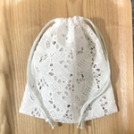 【お客さまオーダー】アンティークコットンレース　巾着袋