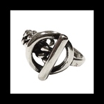 silver925【ring×chain RING】チェーン シルバー 病みかわいい ロック パンク ダーク ゴスロリ シルバー925 指輪 メンズ ユニセックス モード メンヘラ ヴィンテージ 