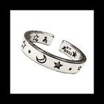 再販 silver925【moon×star@mulch RING】星 シルバー 病みかわいい ロック パンク ダーク ゴスロリ シルバー925 指輪 メンズ ユニセックス メンヘラ ヴィンテージ 