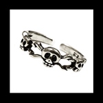silver925【punk_skull×skull RING】スカル シルバー 病みかわいい ロック パンク ダーク ゴスロリ シルバー925 指輪 メンズ ユニセックス メンヘラ ヴィンテージ 