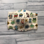kids立体マスク【電車　白】