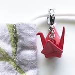 ［送料無料］折り鶴のマスクチャーム