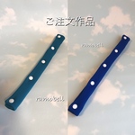 ご注文作品　水筒肩紐カバー　ブルーグリーン＆ブルー🎶