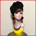 新作 ブラック ヘアバンド 4way ヘアターバン ヘアバンド  ターバン