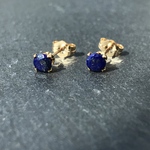 ラピスラズリ✴︎k14gfひと粒ピアス