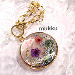 お花畑の世界♡レジン バックチャーム