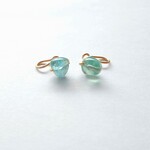 アパタイトの一粒イヤリング