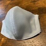 即納★吸水速乾 メッシュ エアファイン★ 立体マスク 大きめ 【水色】 男性 女性用 手作り　夏マスク メッシュマスク 