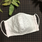 接触冷感ちょっと大きめレースの立体マスク