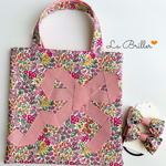 リバティ♪小さなお出掛けBagとヘアリボンのセット