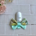 リバティ柄⭐︎なふだちゃん⭐︎名札クリップ