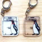 アンプとペンギンキーホルダー