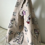 バッグにひとつ♪レジ袋Mサイズの折り畳みバッグ（コンビニ弁当入ります♪）