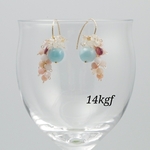 ラリマー✦ฺ４wayピアス❤︎～14kgf～