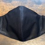 ★吸水速乾 接触冷感★ 立体マスク 大きめ 【黒】 男性 女性用 手作り　夏マスク　ソアスターメッシュマスク 