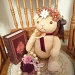 ♥わんこの花冠♥秋冬*花かんむり*ブラウン*茶