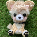 ＊くる・ここママ様 オーダー品 ふわもこ あみぐるみ ワンちゃん(チワワ)＊