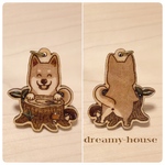 【受注生産】ひょっこり柴犬キーホルダー