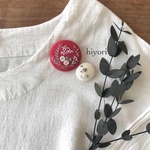 刺繍ブローチ　2個セット