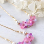 紫陽花ネックレス