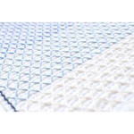 刺し子花ふきん：亀甲《 海 》