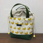 ラスト１点です　♡LOVEsummer♡　洗える！保冷お弁当用トートバッグ　バナナ