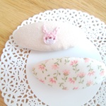 うさぎちゃんの刺繍パッチンピン　セット