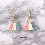 【NEW】3角タッセルピアス /イヤリング