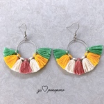 ❗️【SALE】colorful tassel pierce earring