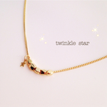 【再販】キラキラ星のシンプルネックレス