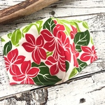 マスク  ハワイアンマスク  プルメリア  立体マスク  ノーズワイヤー入り